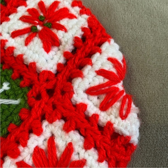 Granny Square Crochet Hand Made Christmas Stocking - Picture 4 of 6